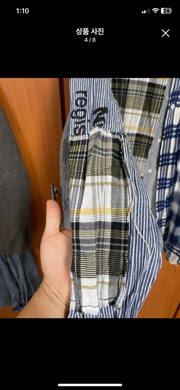 [NOMANUAL] 노메뉴얼 ROUGH CHECK SHIRT 상품이미지4