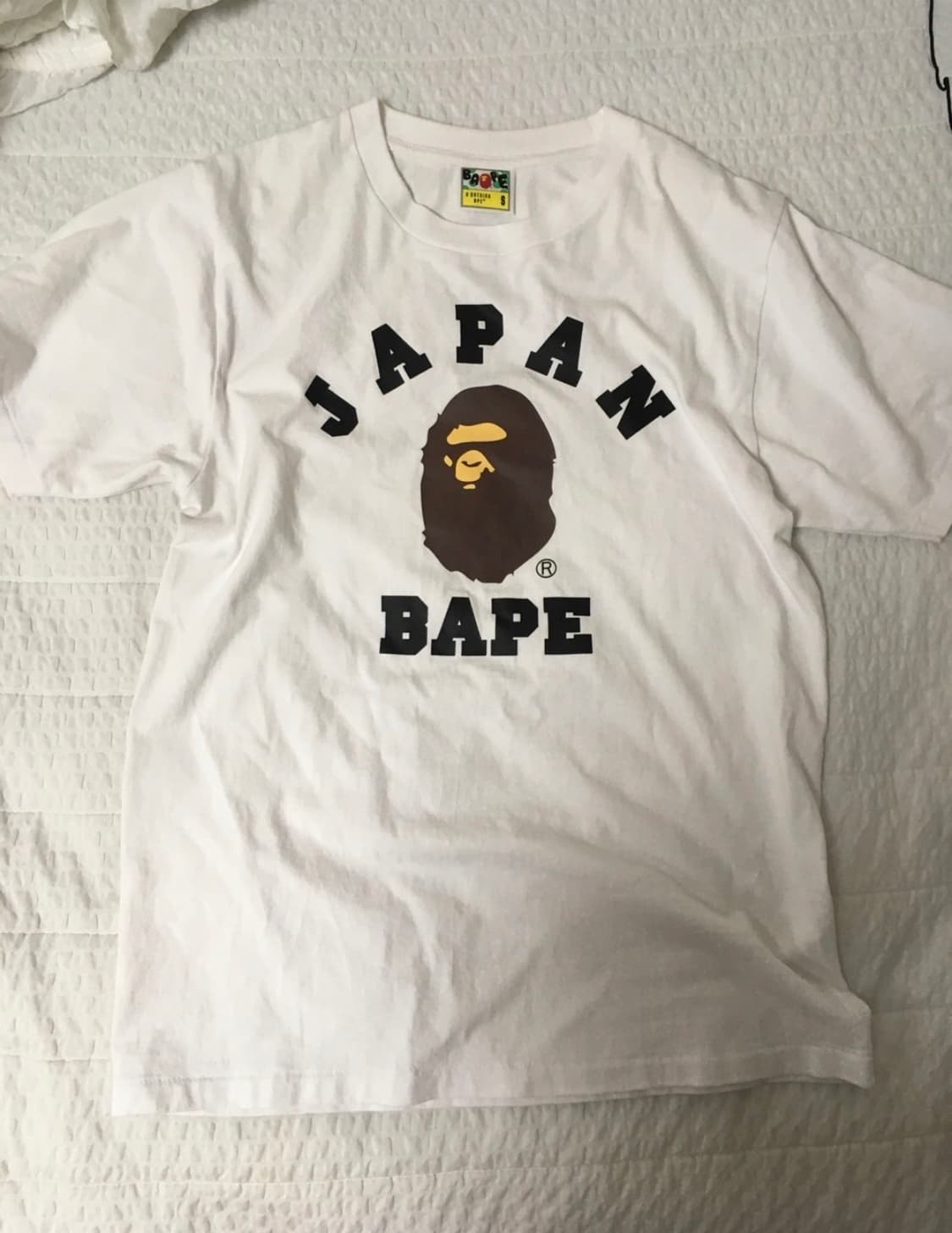 베이프 재팬 컬리지 시티 티셔츠 화이트 상품이미지2
