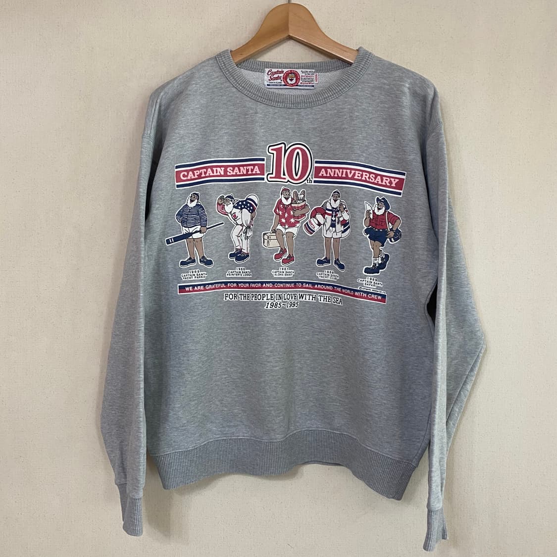 (M) Captain Santa 캡틴산타 스웨트셔츠 상품이미지1