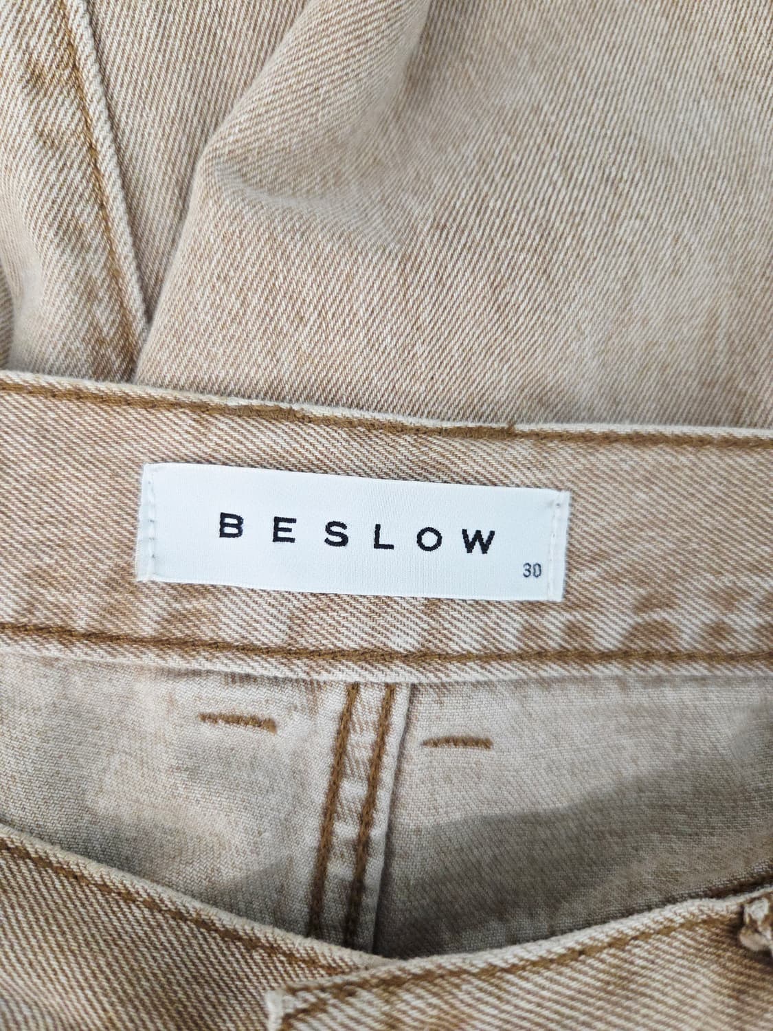 BESLOW 비슬로우 워시드 브라운 데님 팬츠 상품이미지7