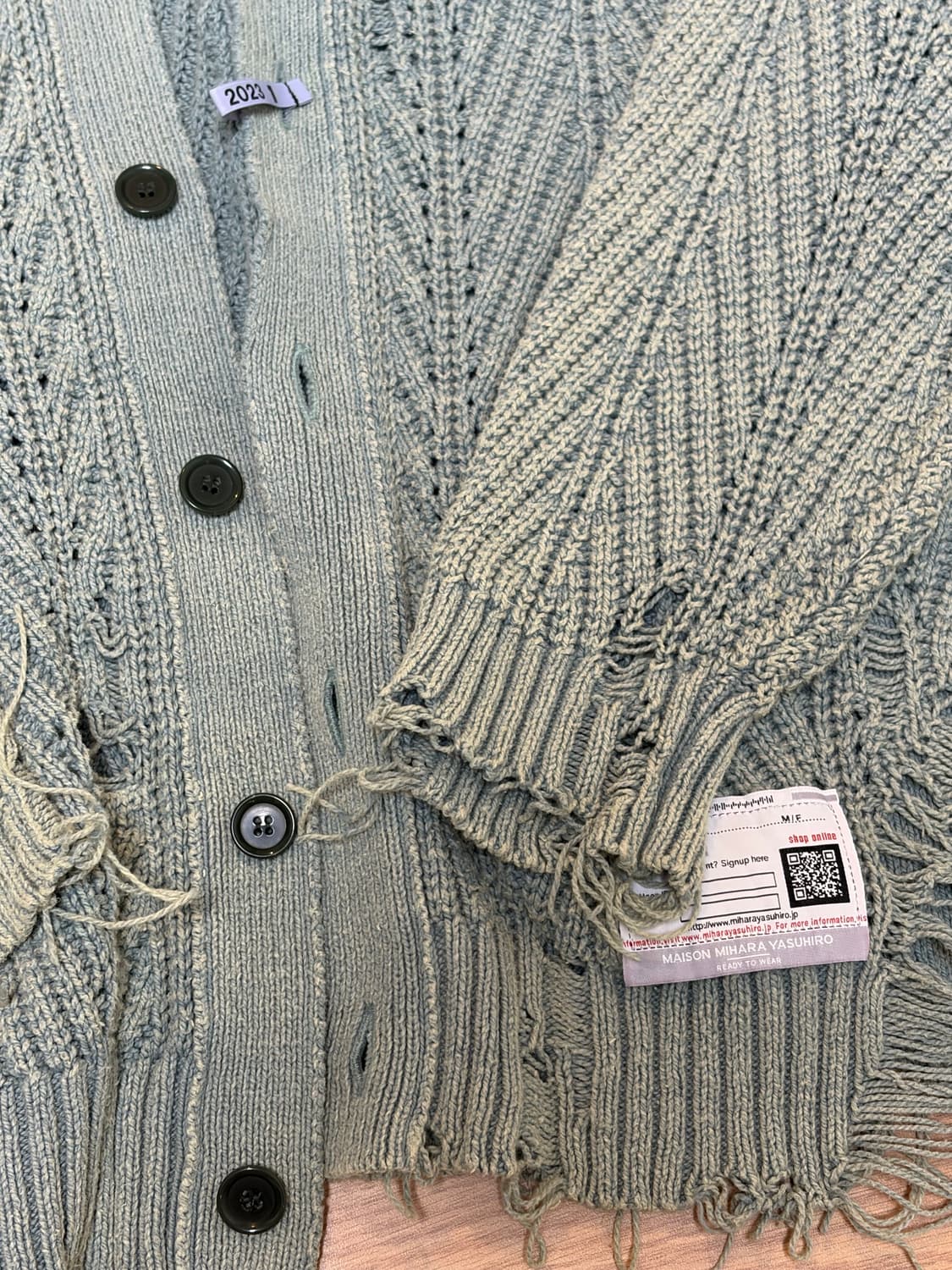 미하라 야스히로 디스트레스드 가디건 [46] 상품이미지3