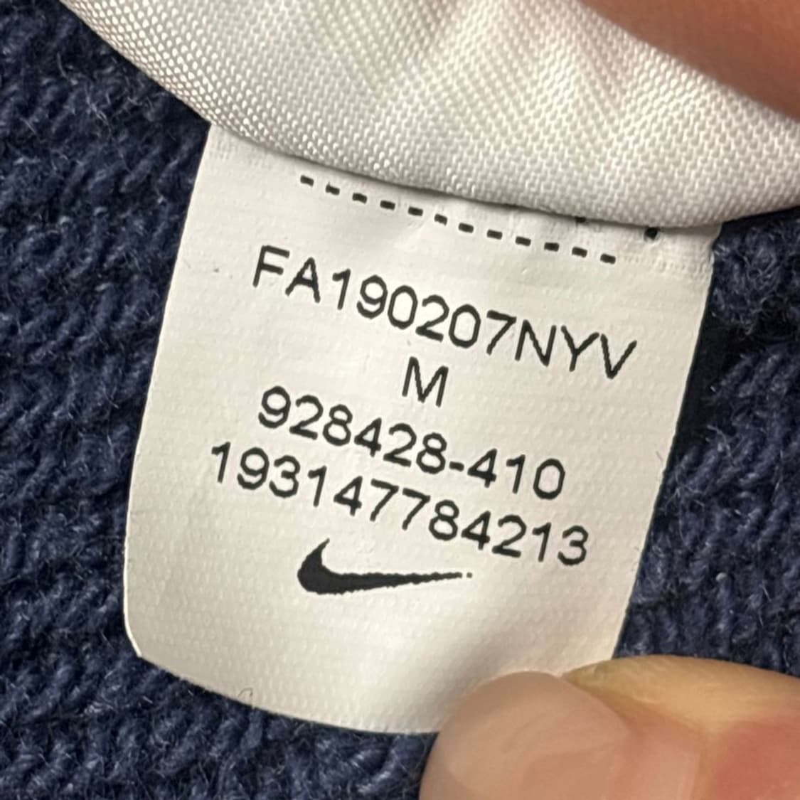 NIKE 미드 스우시 헤리티지 맨투맨 네이비 M 상품이미지8