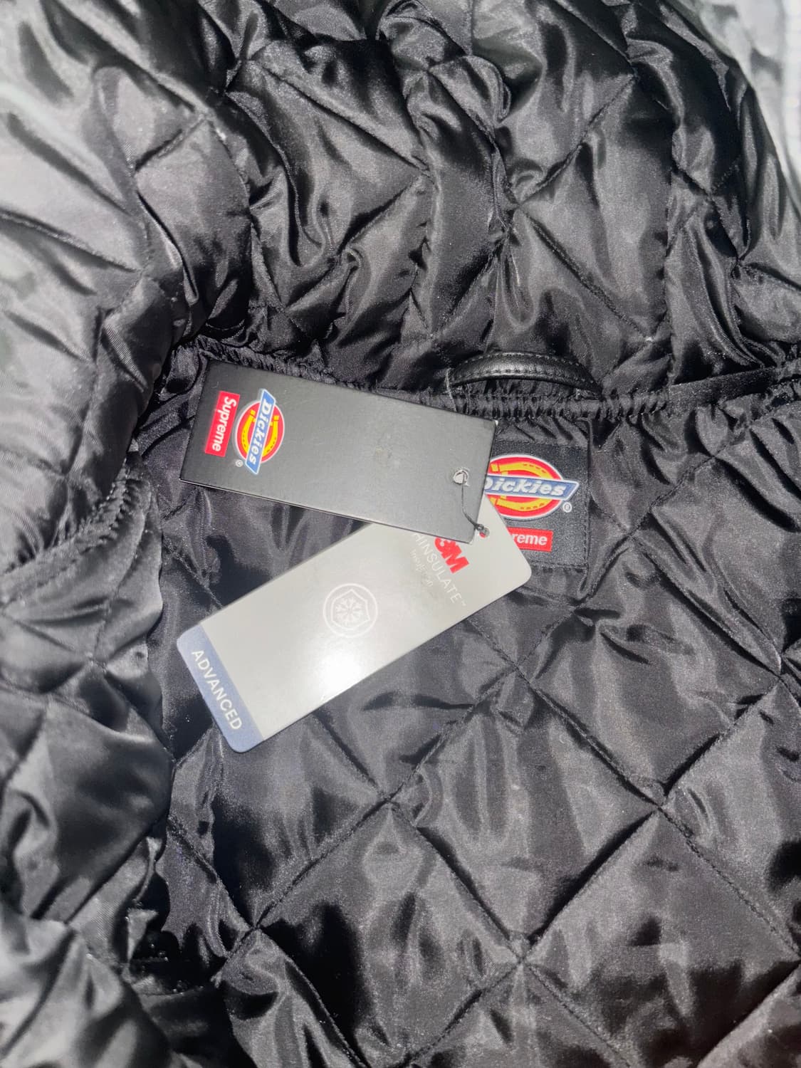 슈프림 디키즈 레더 자켓 s 상품이미지4