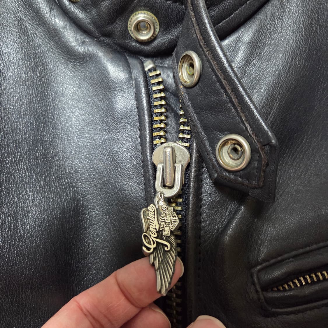 [S]90s 할리데이비슨 소가죽 싱글가죽자켓  싱글라이더 상품이미지10