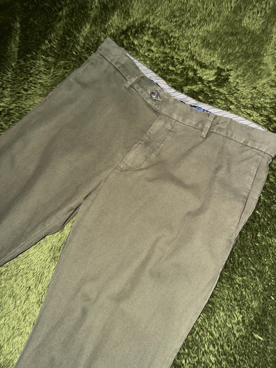 [36X32] 타미힐피거 DENTON 텍스쳐드 코튼 트라우저 올리브 상품이미지2