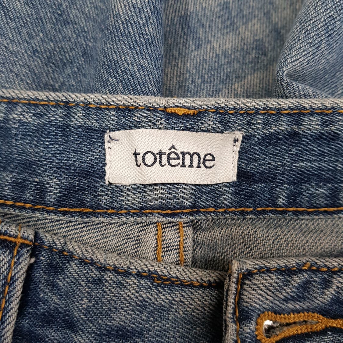 토템 블루 워싱 스트레이트 데님 팬츠 27사이즈 상품이미지6
