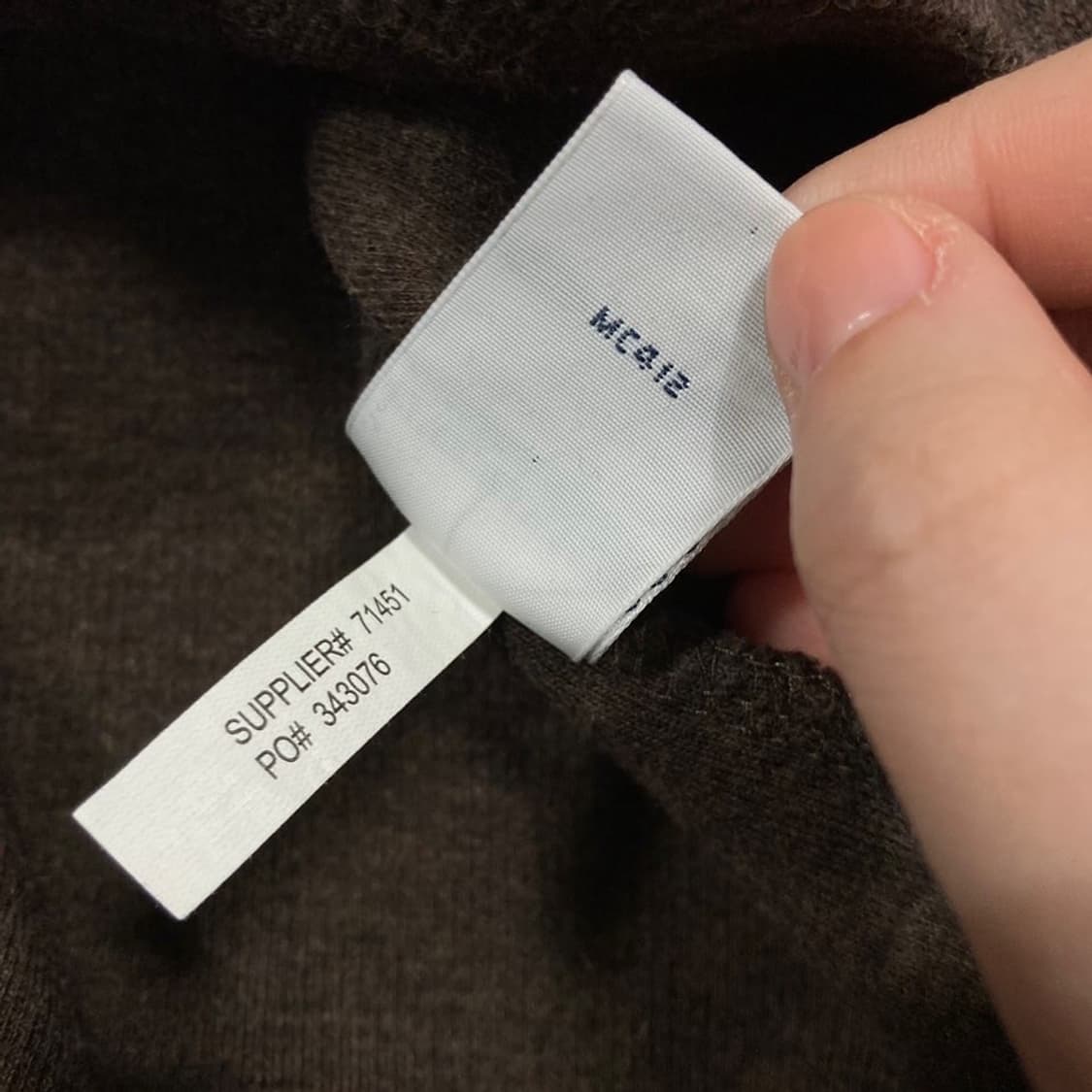 PoloRalphLauren 브라운 코튼 니트 반집업 상품이미지5