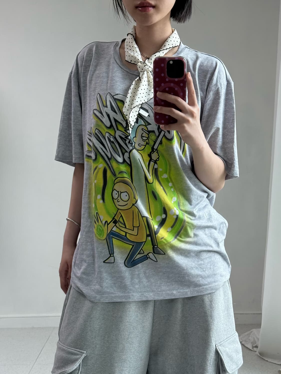 Rick and Morty 카툰 반팔 상품이미지1