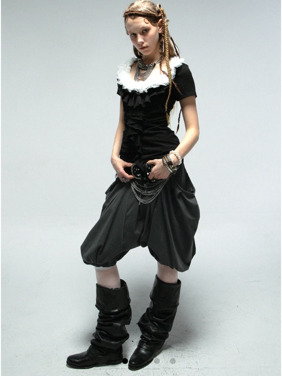 Pirate Sweat Balloon Skirt-Pants 상품이미지1