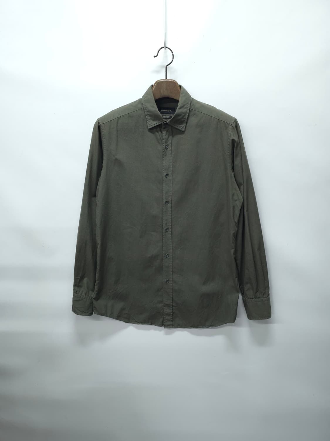 ​마시모두띠 남성용 이탈리안패브릭 카키 셔츠 (100) 상품이미지1