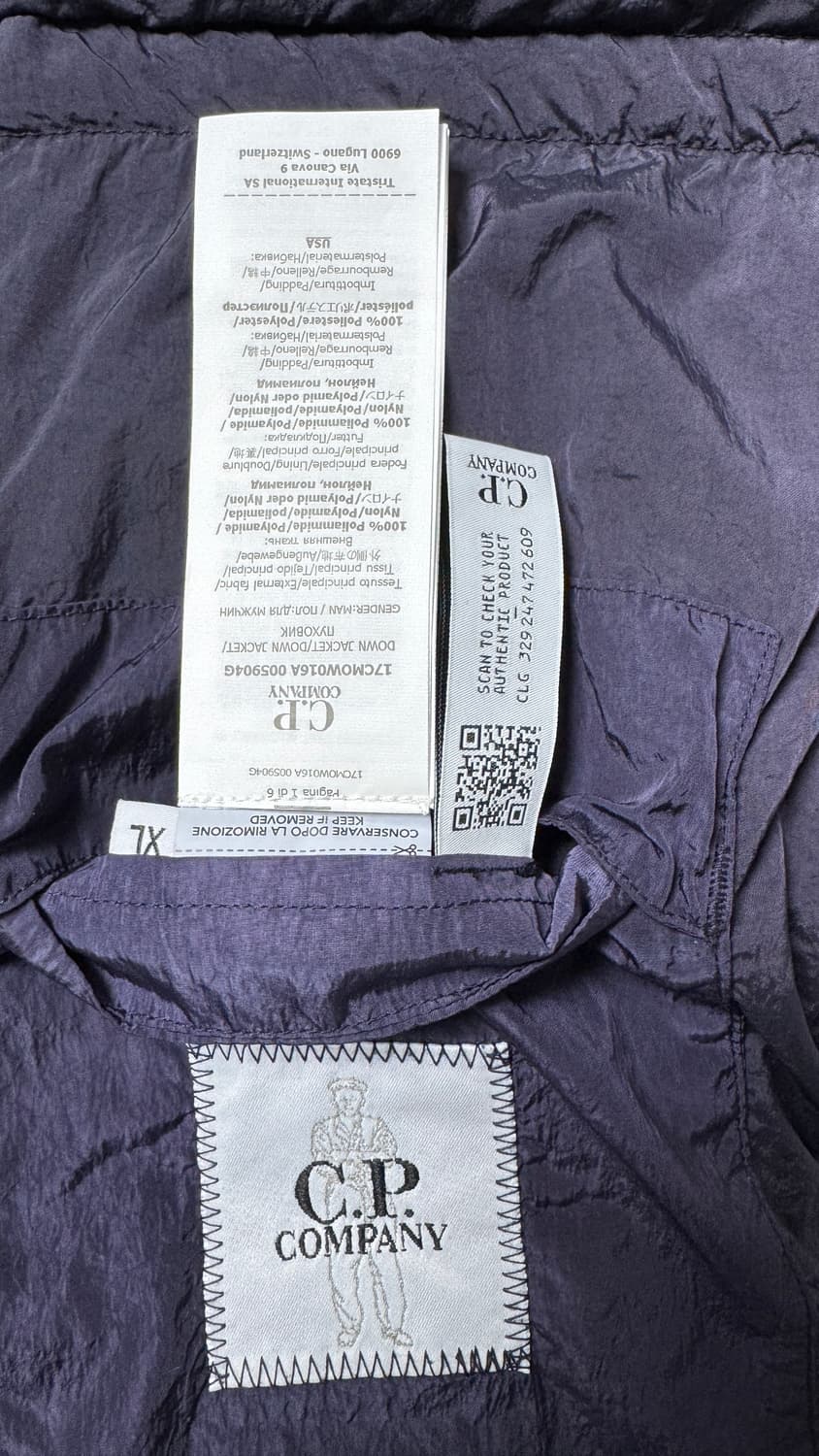 C.P컴퍼니 에코 크롬 패딩 퍼플 상품이미지5