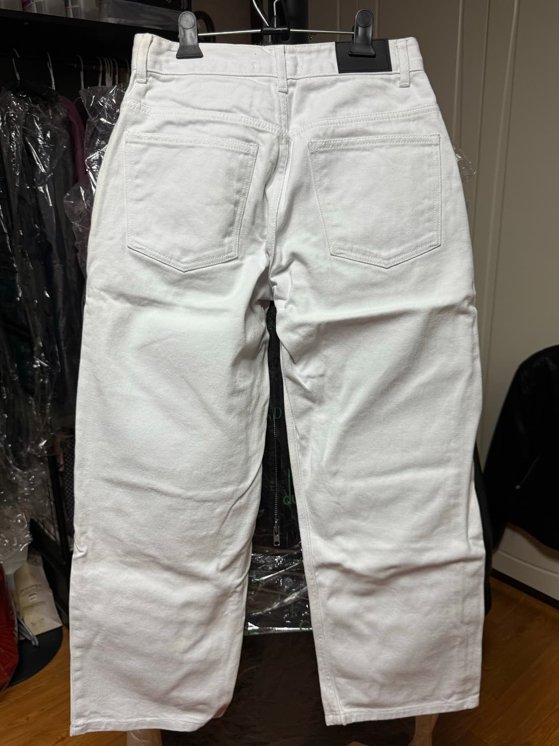 메이킷투 - 퍼티그 와이드 화이트 진 (찐화이트/S) 상품이미지2