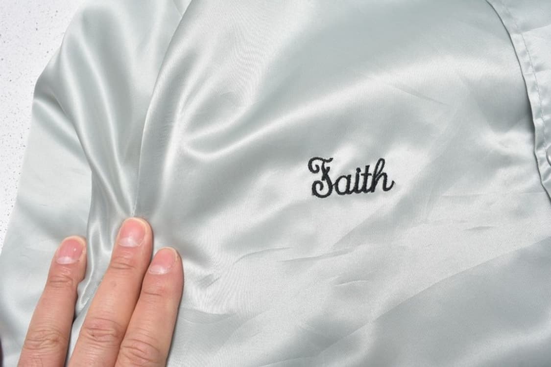 90S USA 새틴 스타디움 자켓 M M0040 상품이미지7