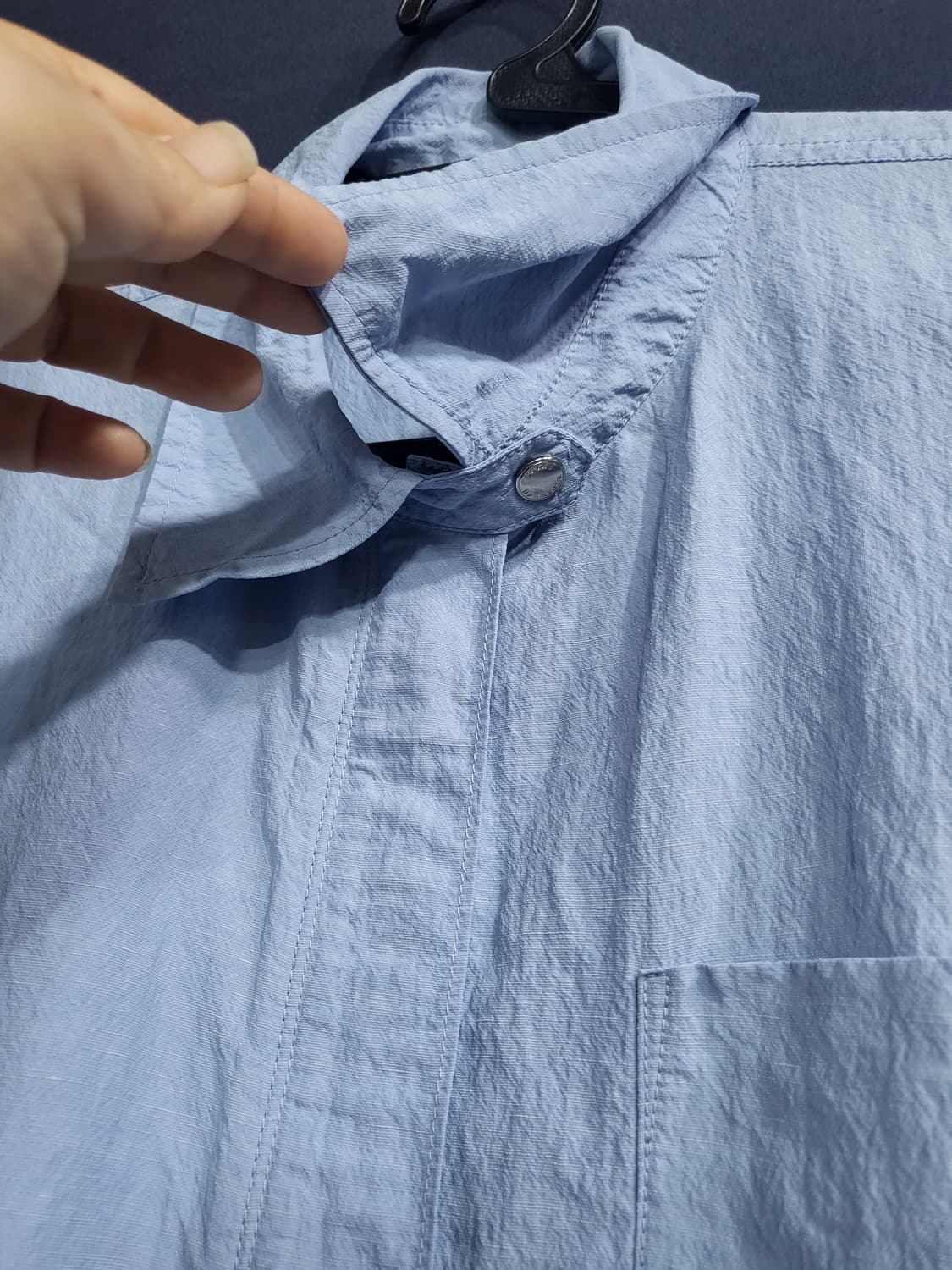 보브 오버핏 포케 셔츠 블라우스 상품이미지4