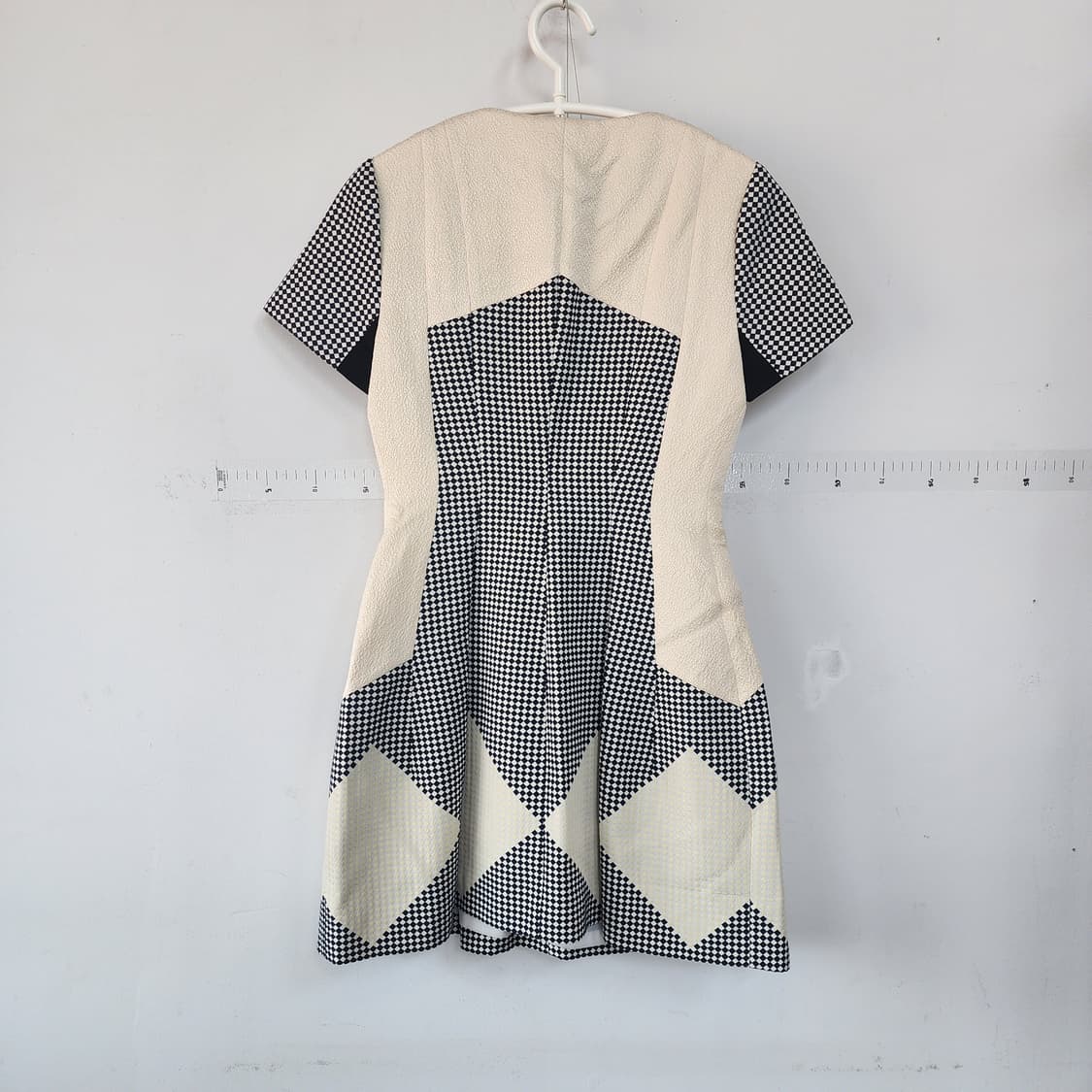 듀엘 체크 패턴 반팔 원피스 상품이미지3