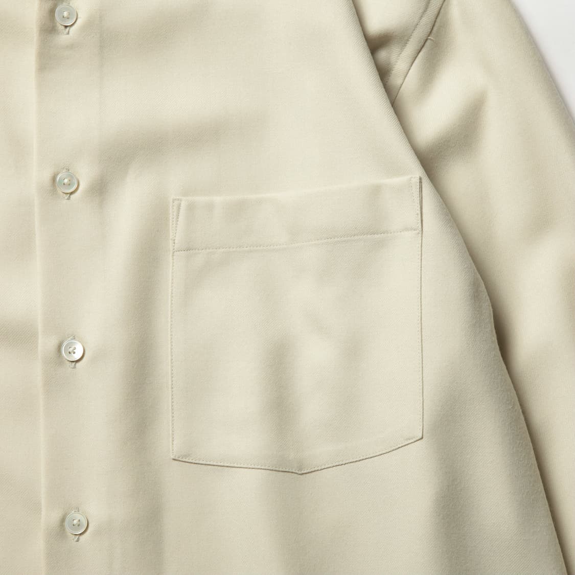 [5] 오라리 슈퍼 라이트 울 셔츠 아이보리 상품이미지10