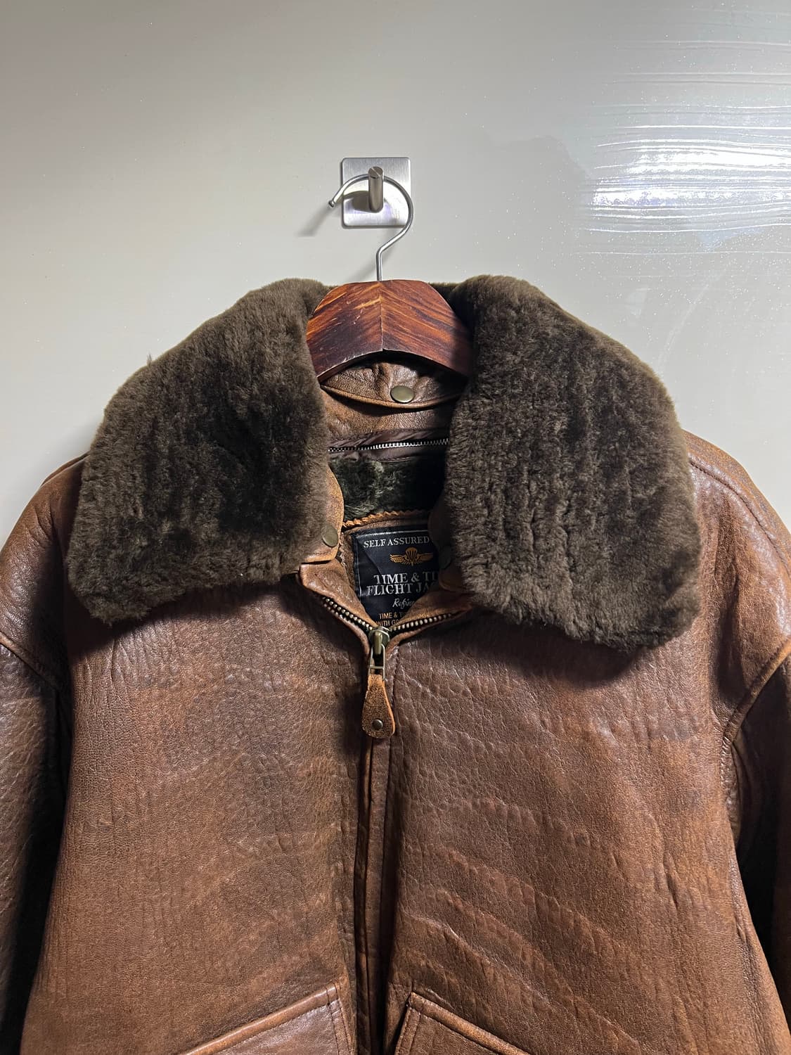 TIME&TIDE FLIGHT 가죽 플라이트 자켓 상품이미지2