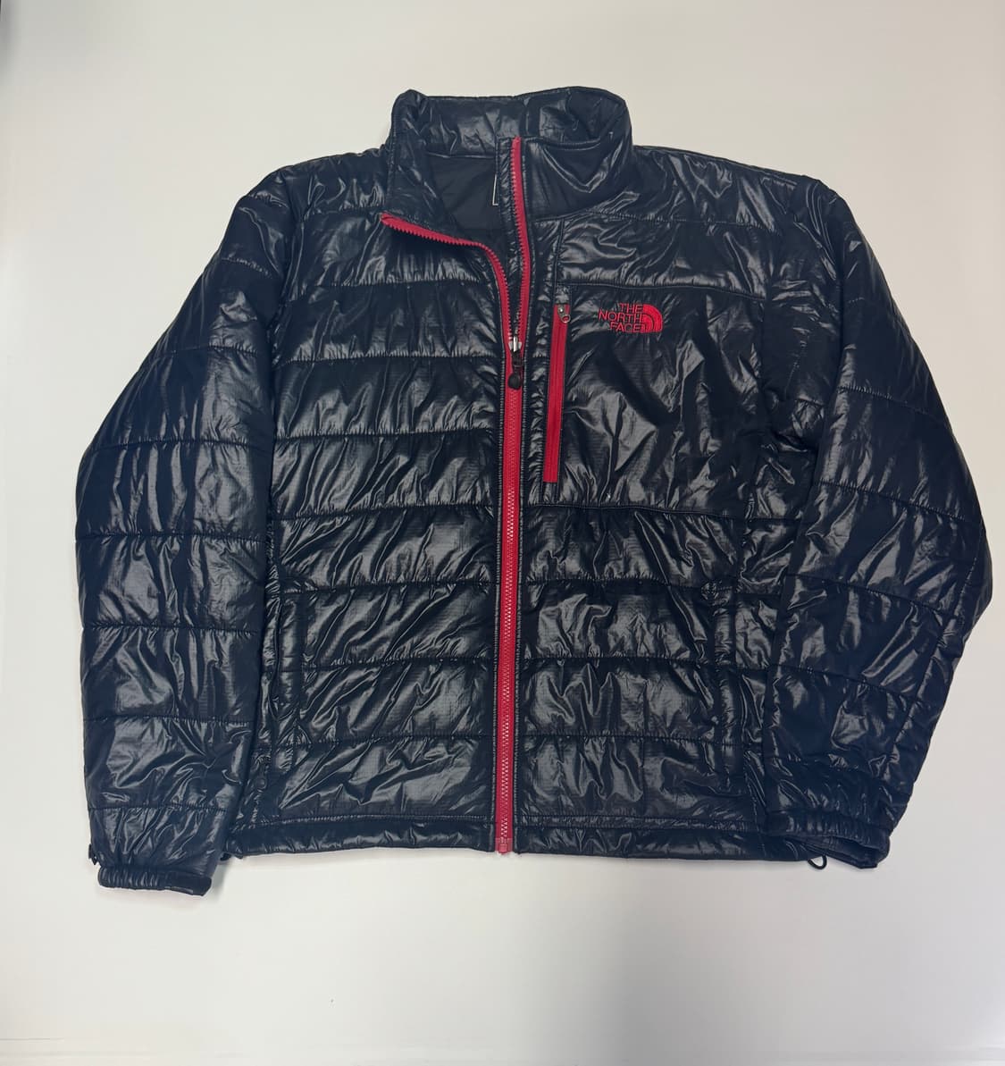 노스페이스 레드 로고 경량 패딩 자켓 상품이미지1