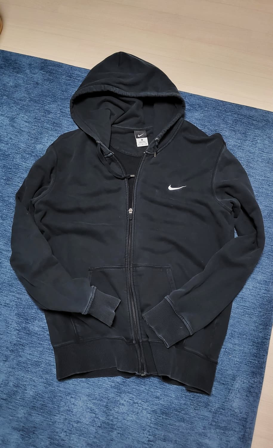 나이키 스우시 후드집업 블랙  L 상품이미지1