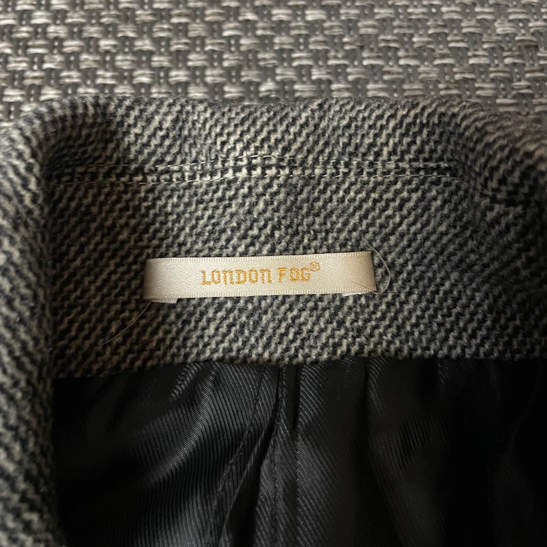 런던포그 그레이 히든버튼 울 자켓 100 상품이미지4
