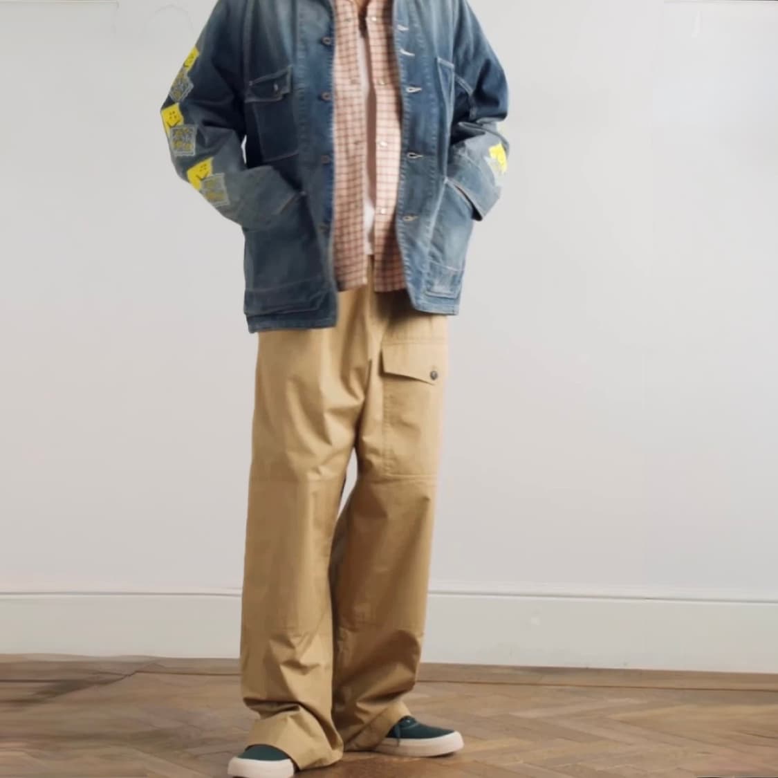 캐피탈 KAPITAL CACTUS 커버롤 스마일 패치 데님 자켓 상품이미지10