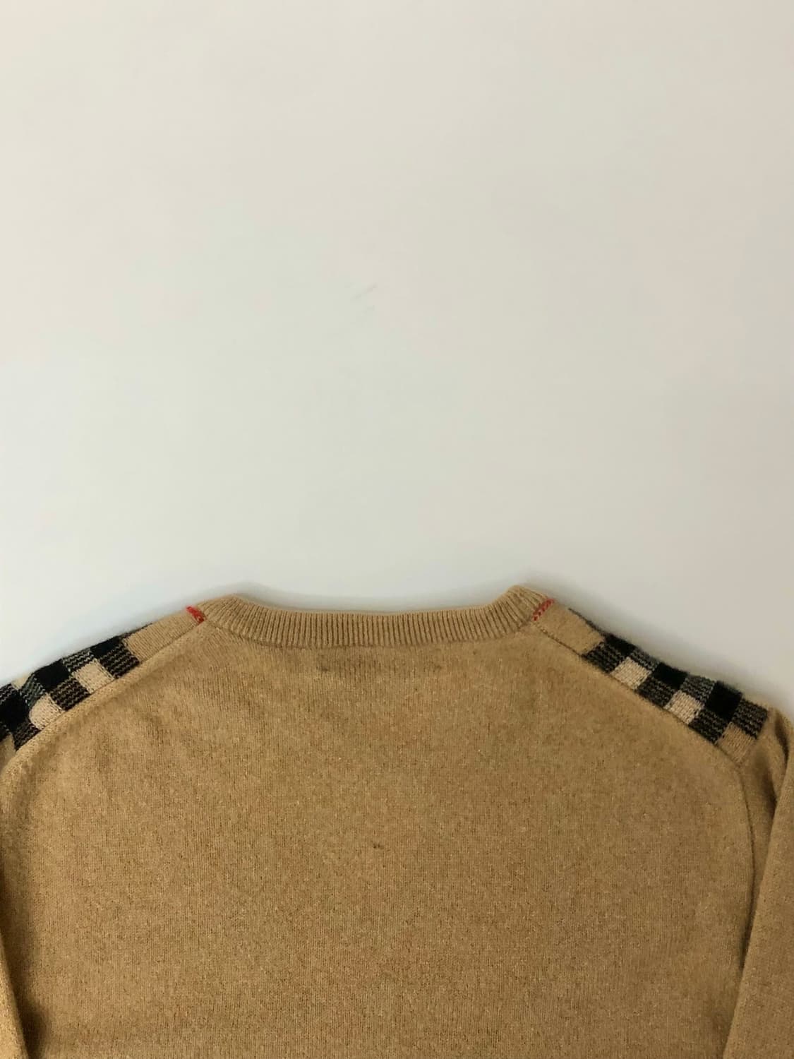 Burberry 버버리 베이지 노바체크 울 니트 상품이미지5