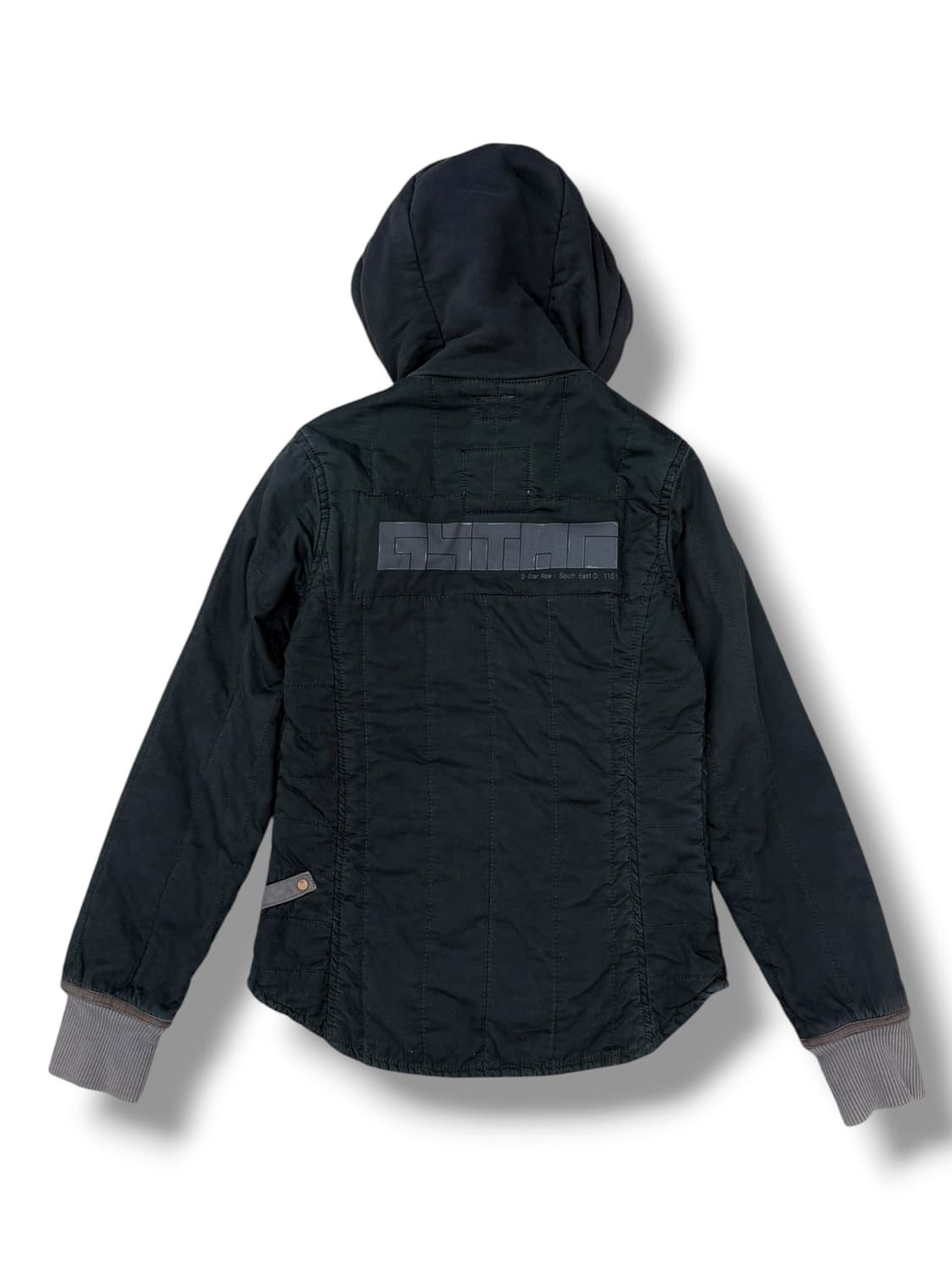 지스타로우 코튼 바이커 후디드 자켓 상품이미지4