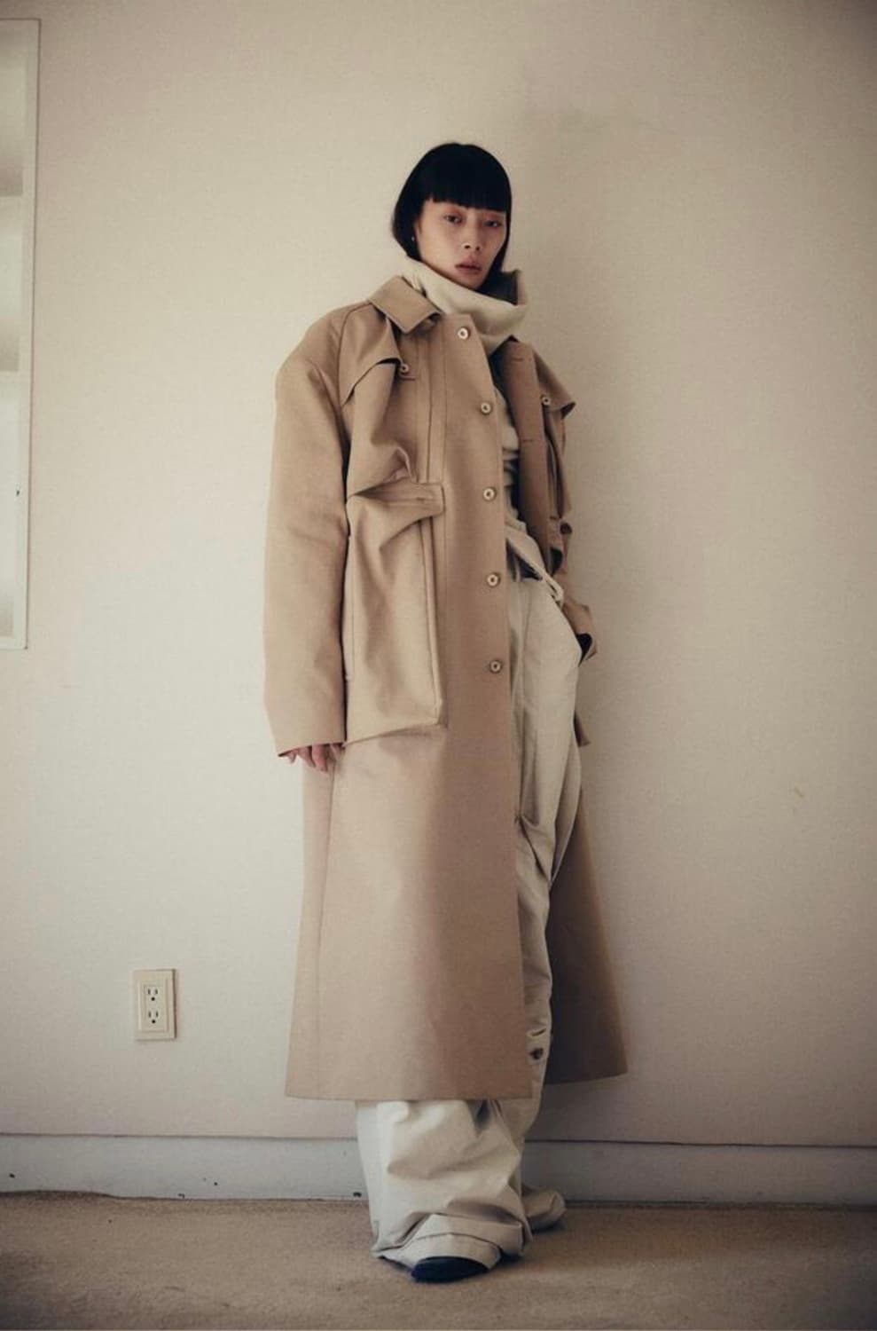 [XL] Carnet archive 카르넷 아카이브 트렌치 코트 상품이미지2