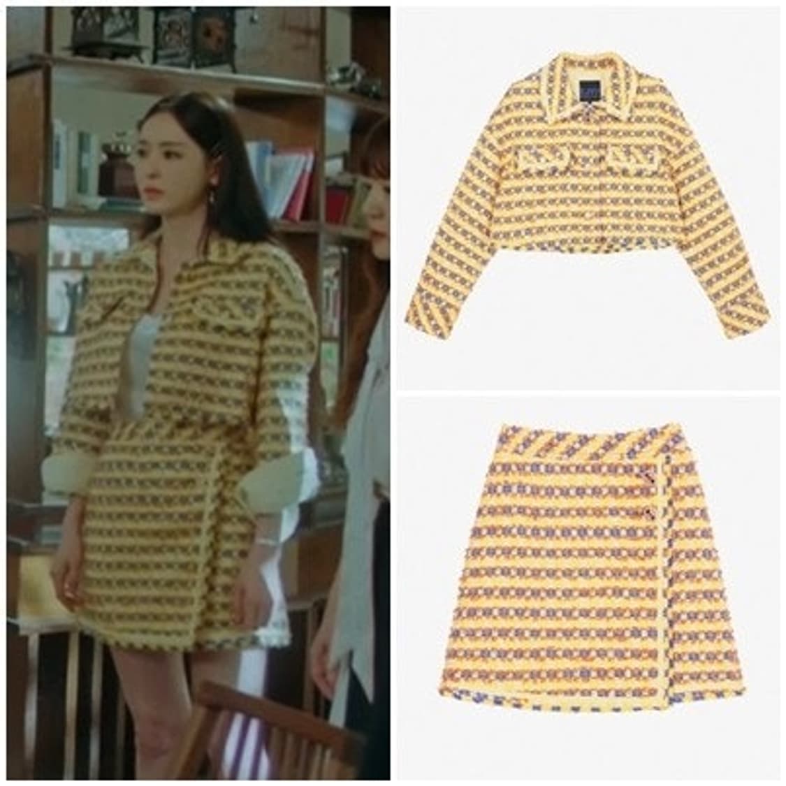 Sjyp 트위드 치마 상품이미지1