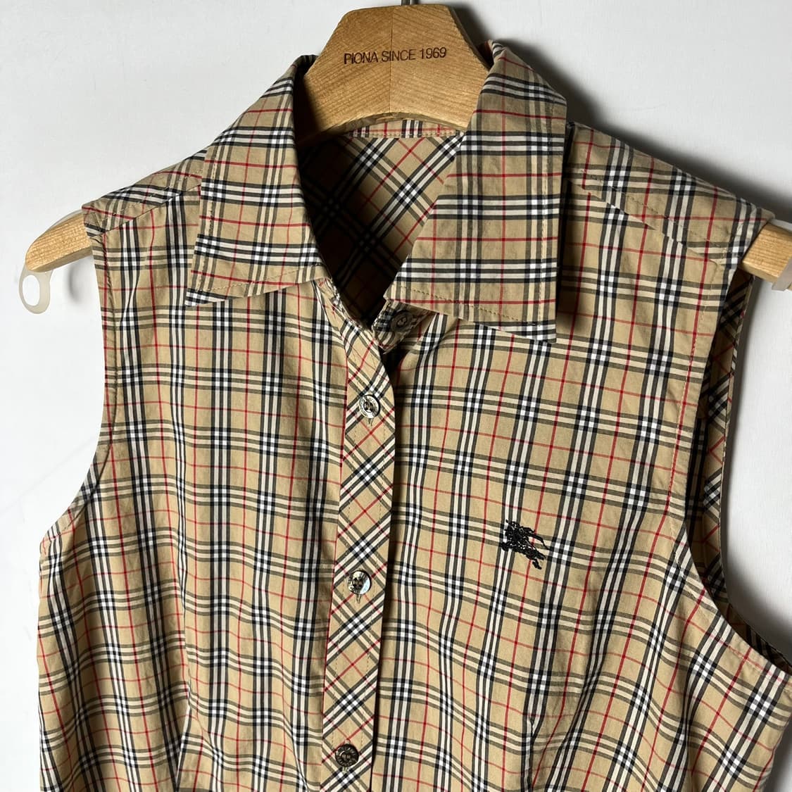 [Burberry] 버버리 블루라벨 노바체크 셔츠 슬리브리스 상품이미지2