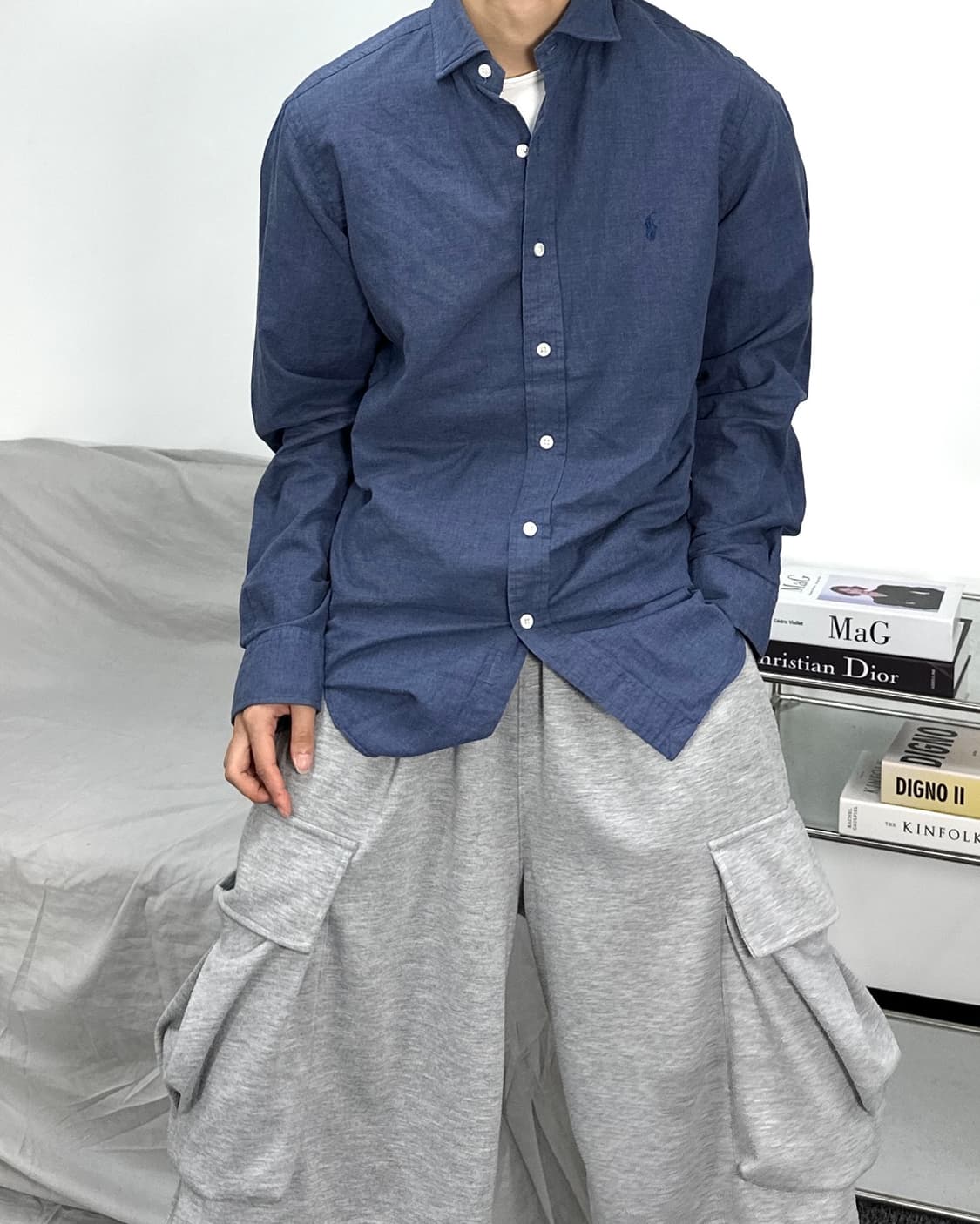 폴로 랄프로렌 딥 네이비 포니 셔츠 M 상품이미지2