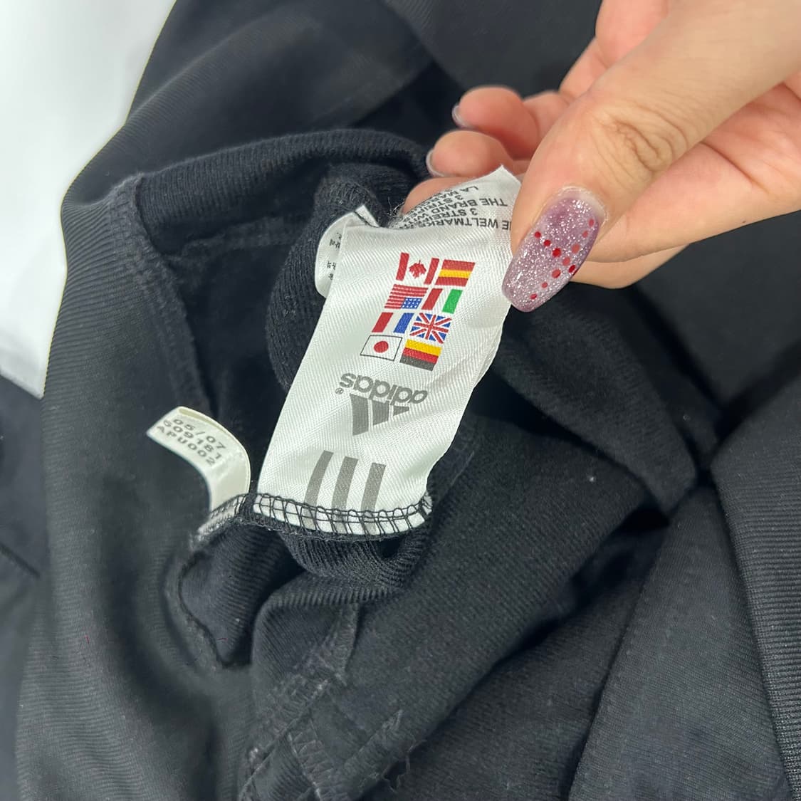 Adidas 아디다스 블랙 삼각로고 져지 상품이미지6
