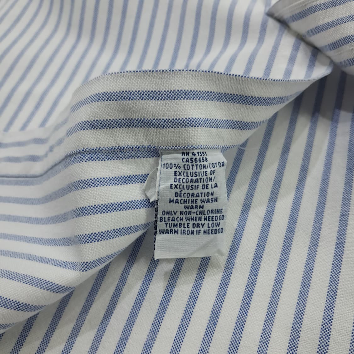 CN717 3XLT 폴로 랄프로렌 스카이블루 스트라이프 긴팔 셔츠 남방 상품이미지6