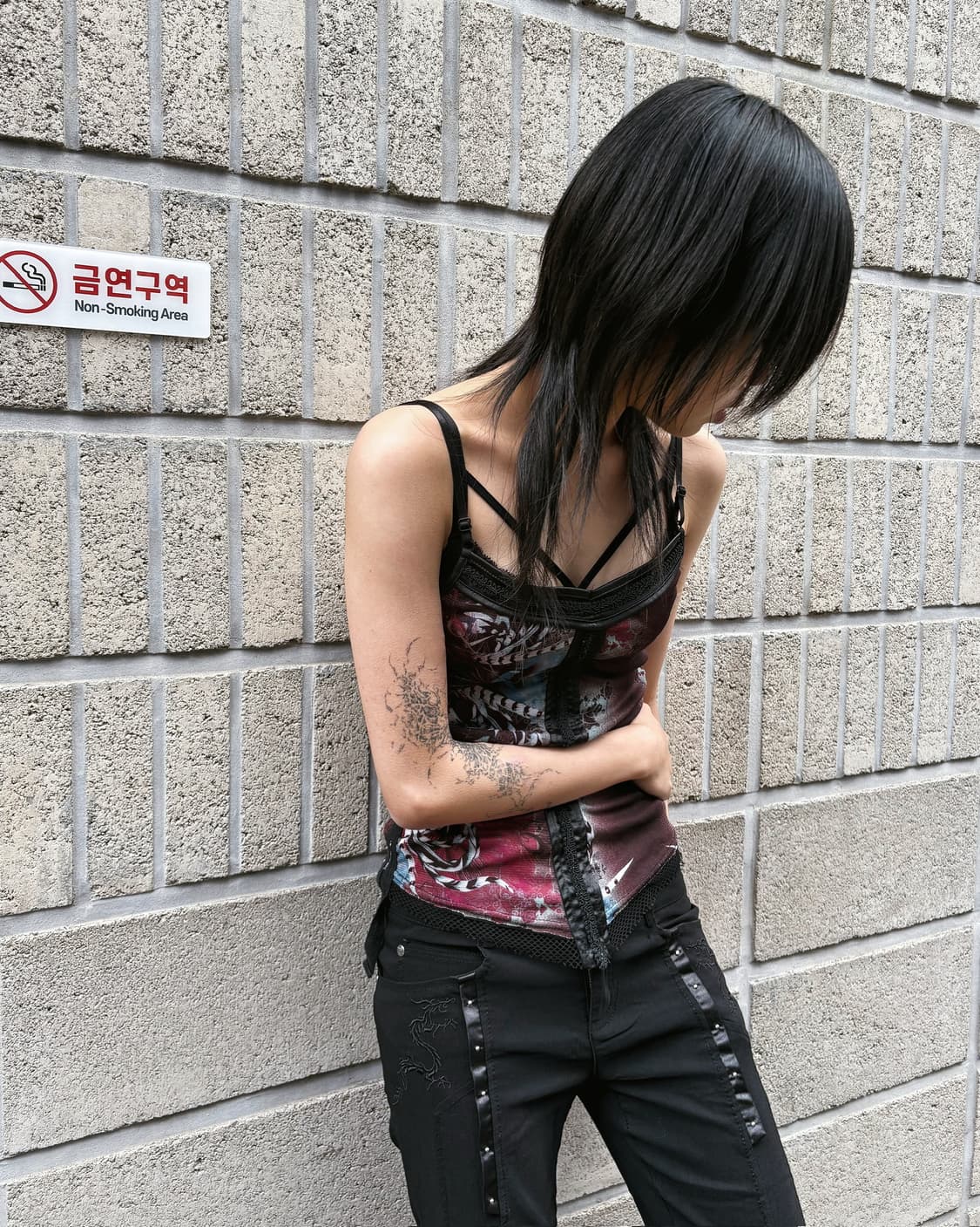 오즈온 오리엔탈 매쉬 슬리브리스 상품이미지1