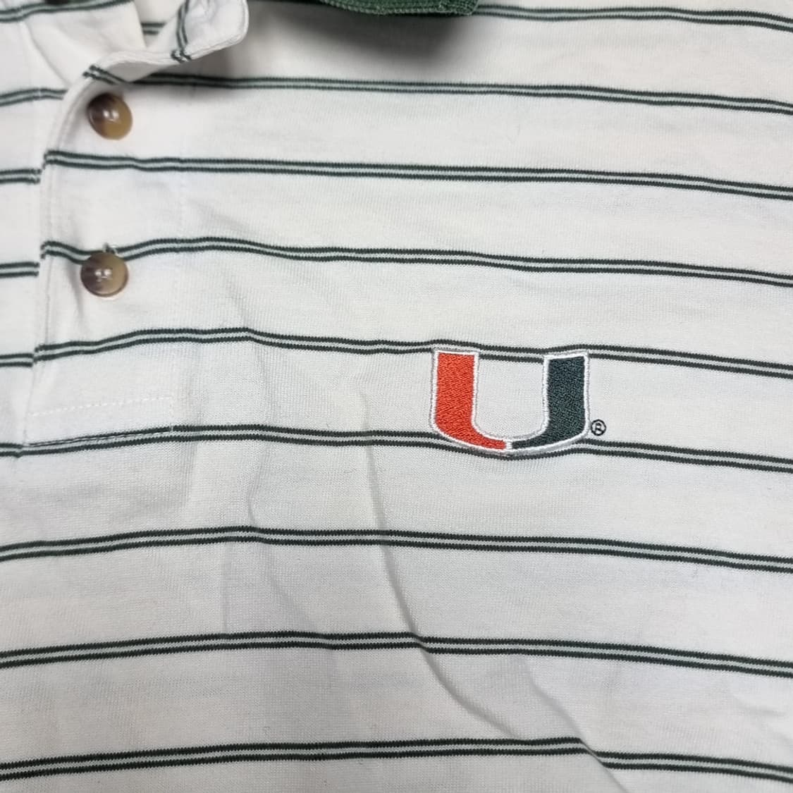 80s 한국제 나이키 스트라이프 반팔 폴로티 U 로고(100) 상품이미지3