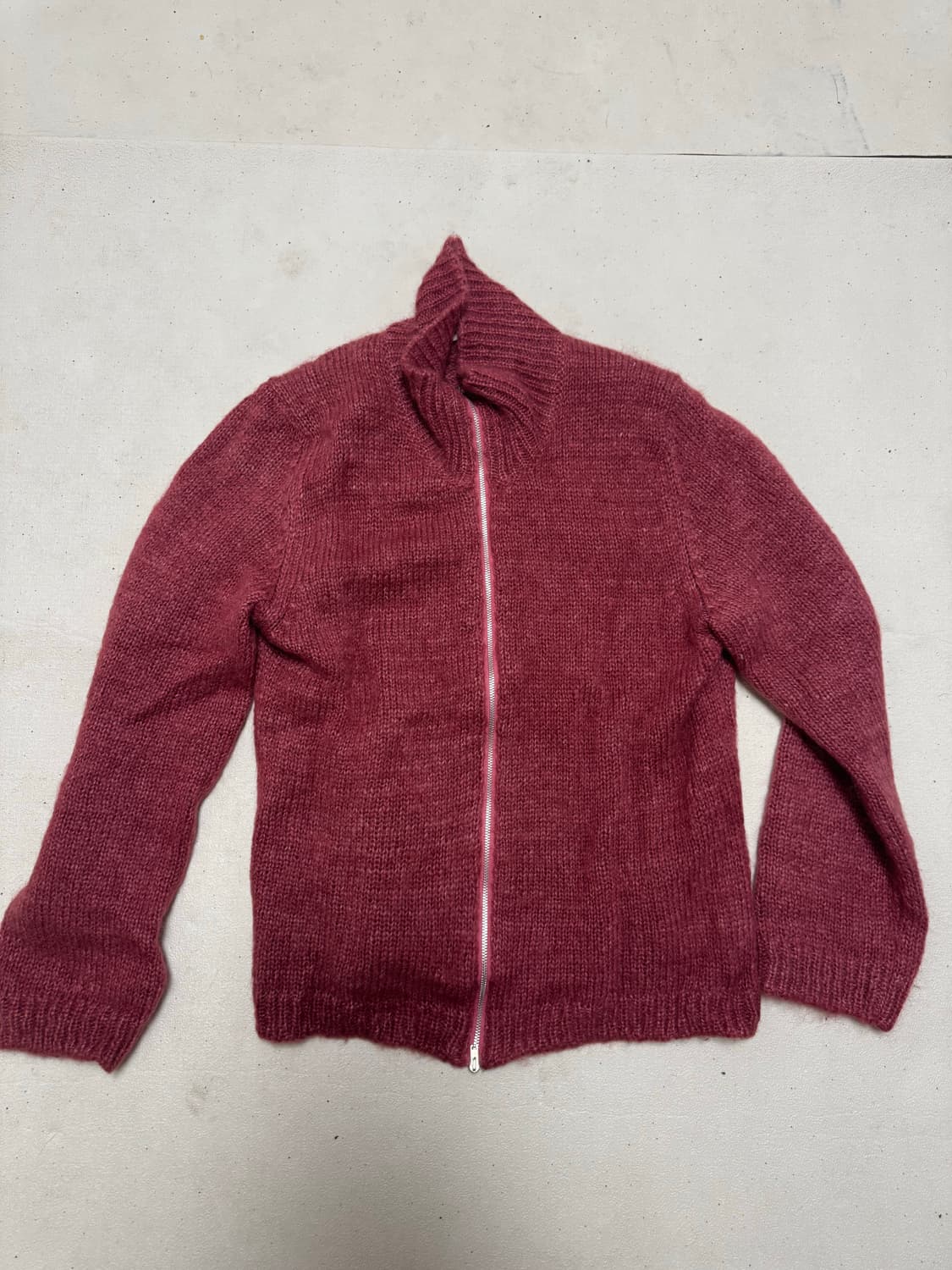 아워레가시 모헤어 실크 집업 스웨터 48 상품이미지3