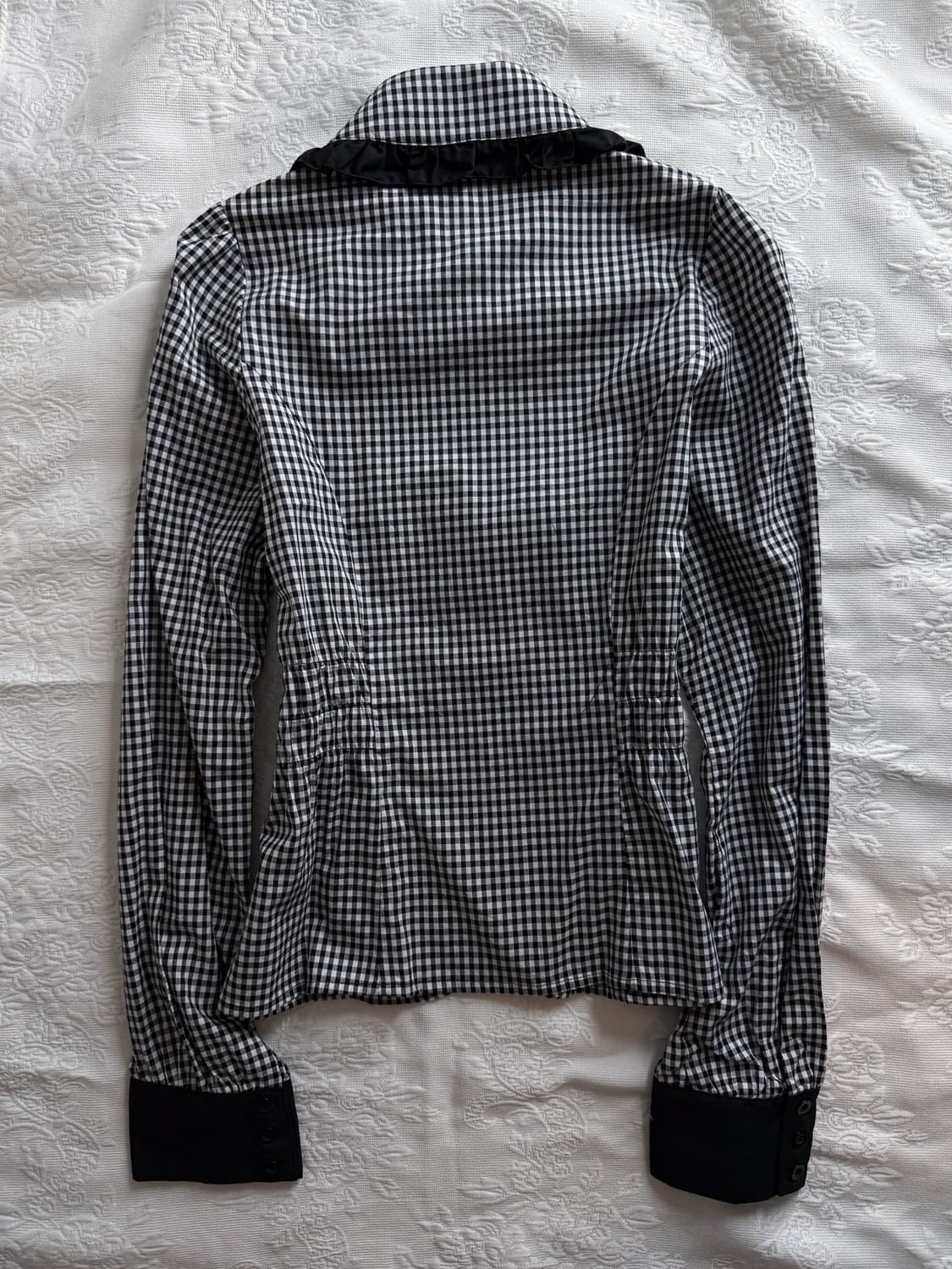 Check Lace Collar Shirt 0208 상품이미지6