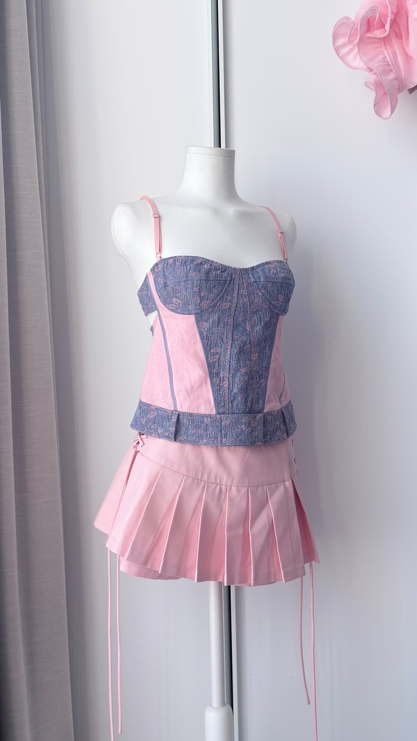 서쿠키 스커트 팬츠 핑크 m 상품이미지5