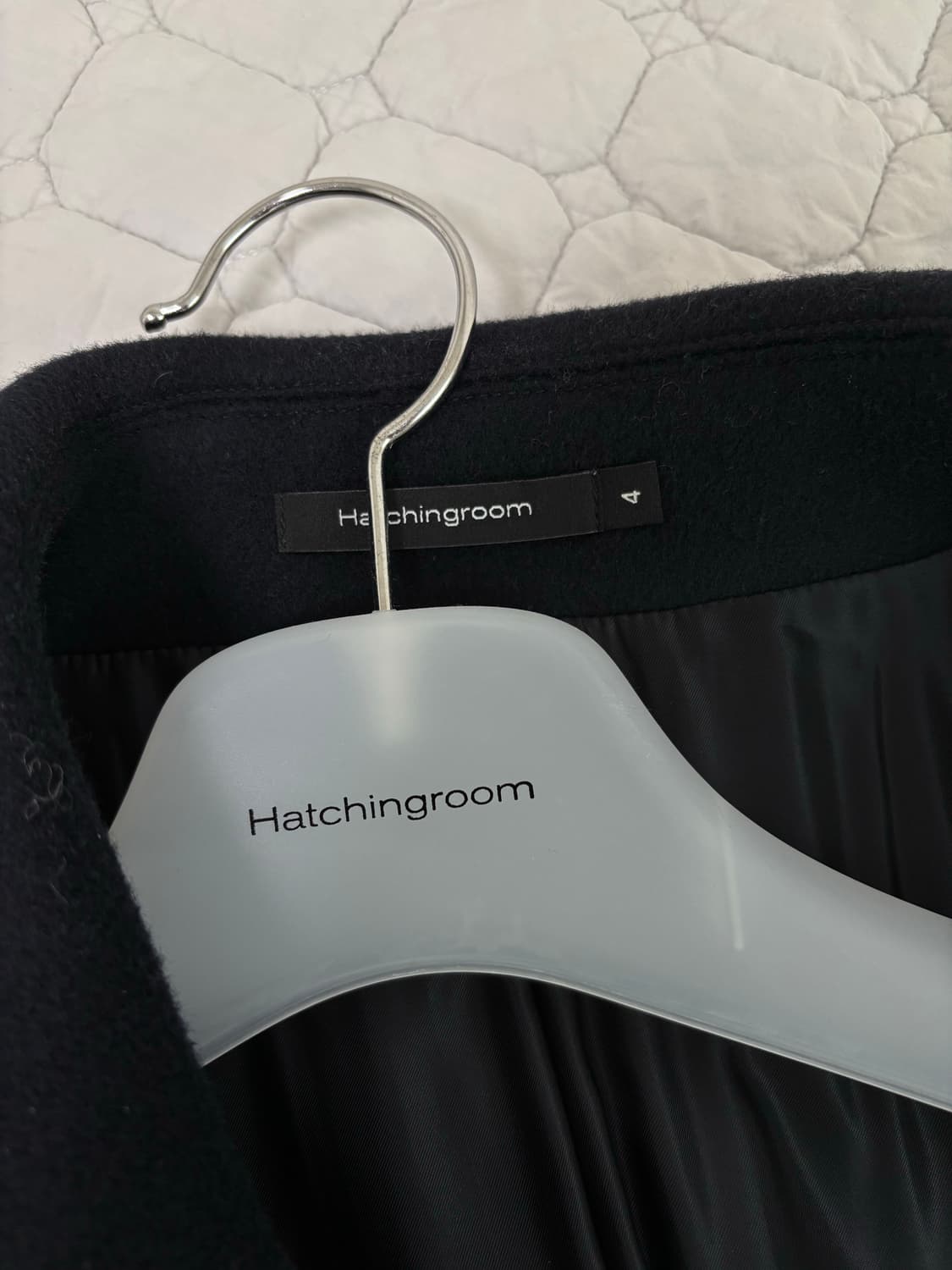 [4] 해칭룸 래글런(레글런) 슬리브 코트 네이비 상품이미지9