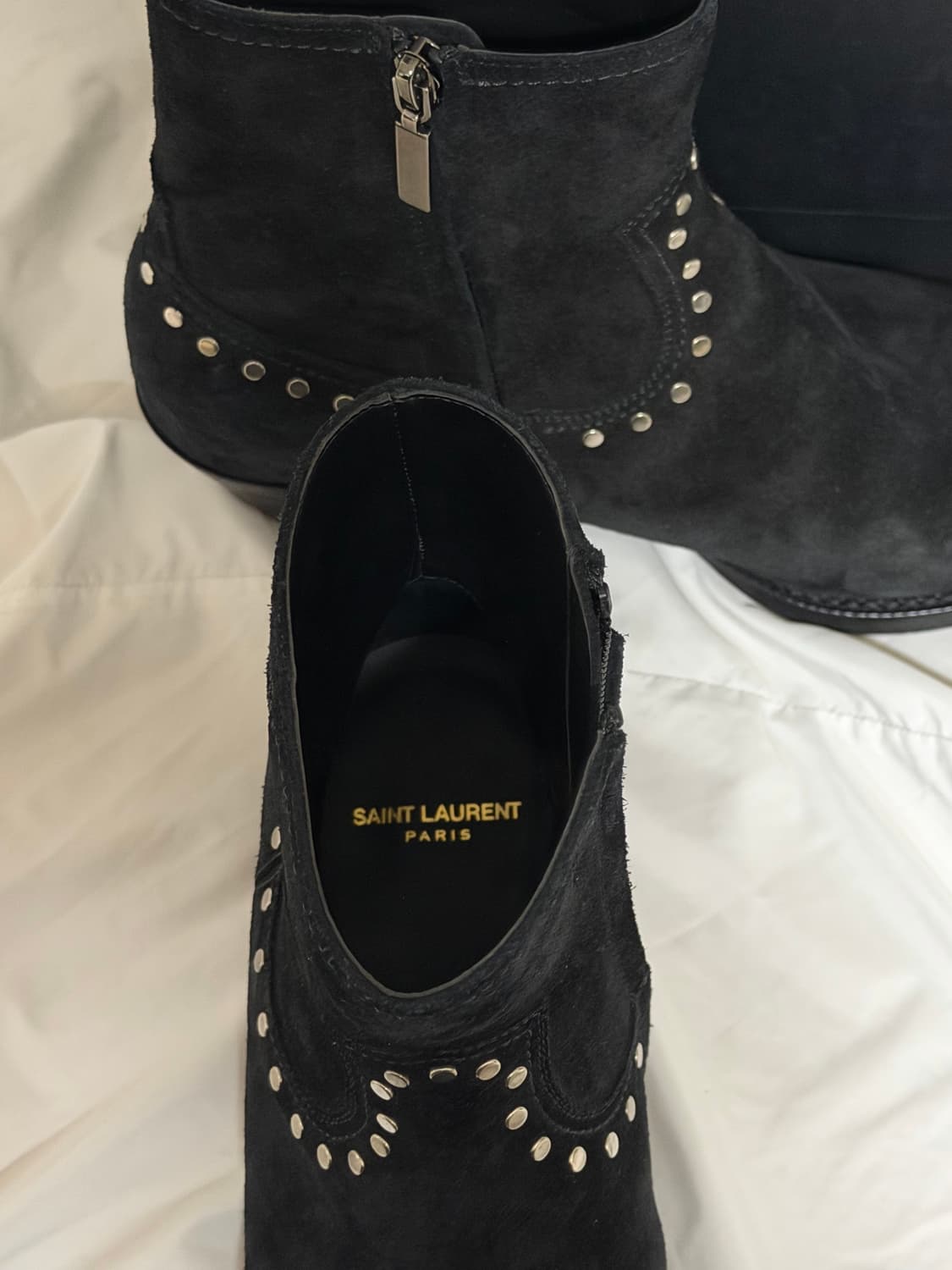생로랑 루카스 스웨이드 스터드 부츠 상품이미지8