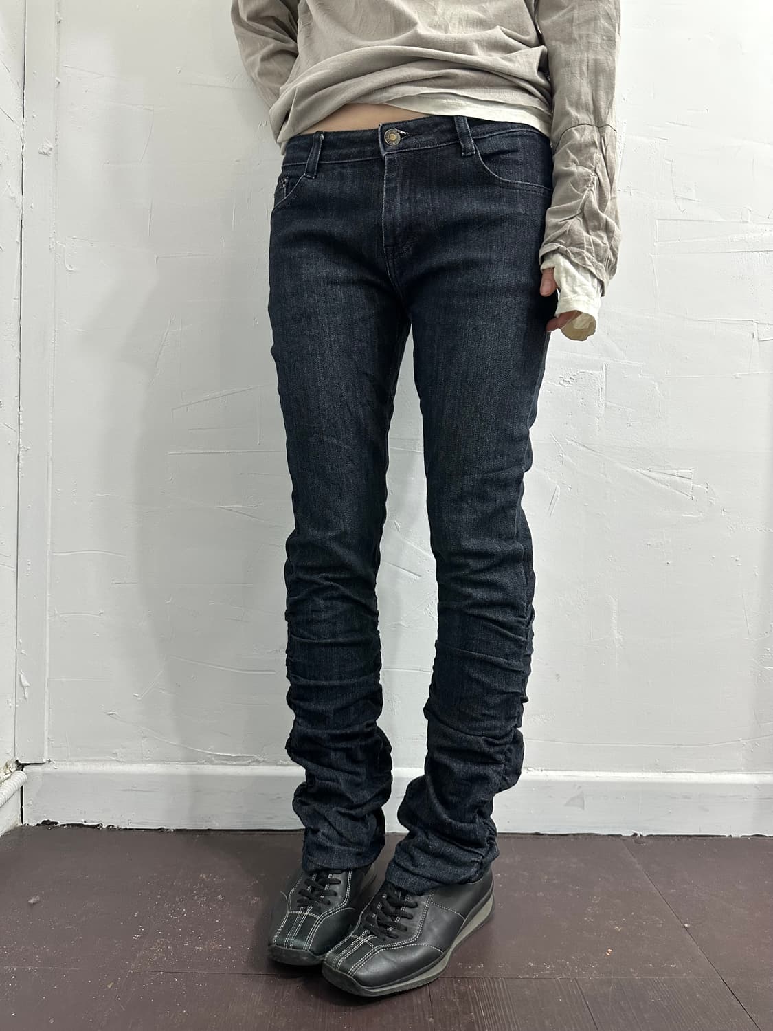 toco toco denim shirring pants 상품이미지5