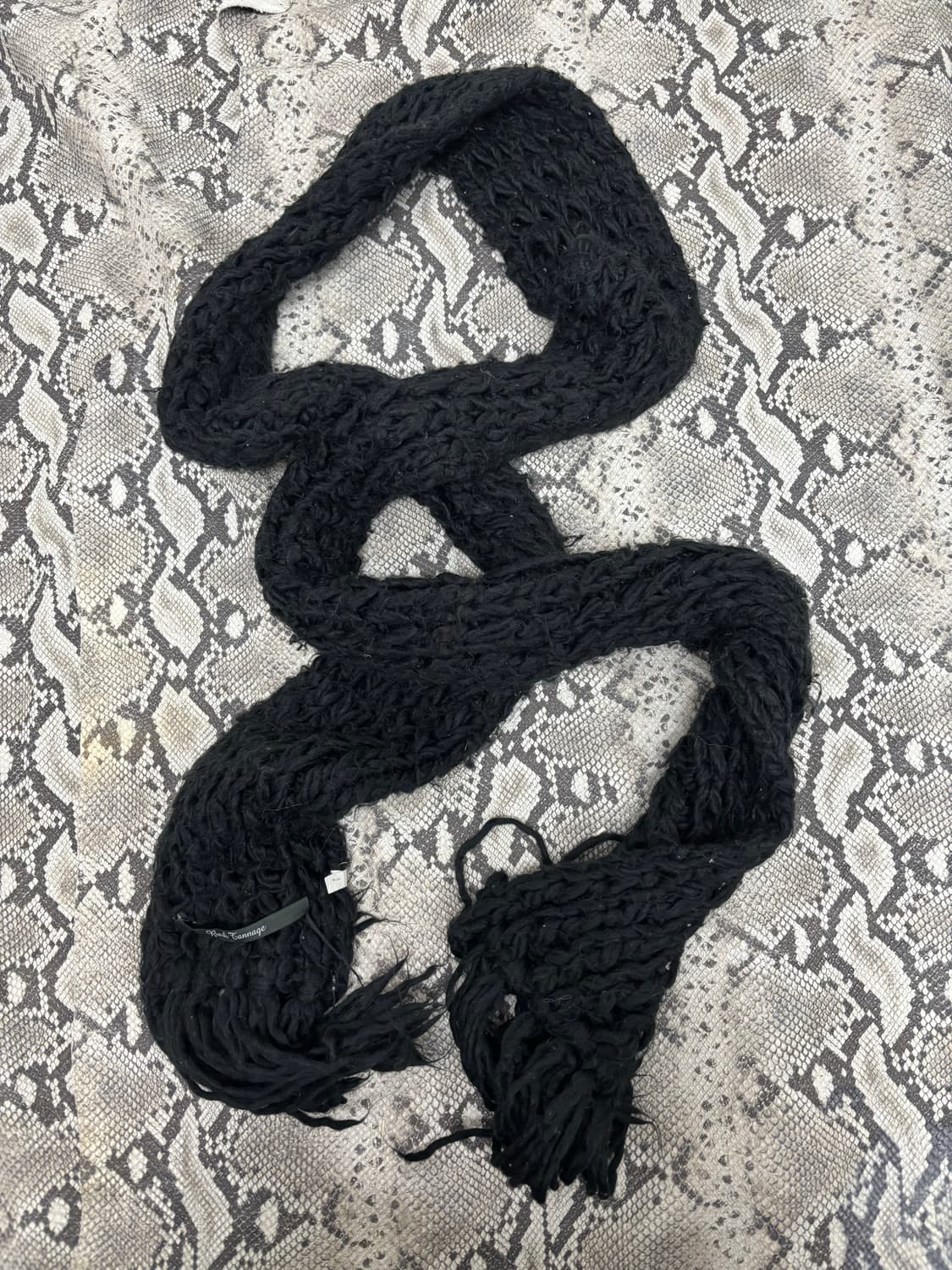 3.Black Knit Scarf 2.8 상품이미지5