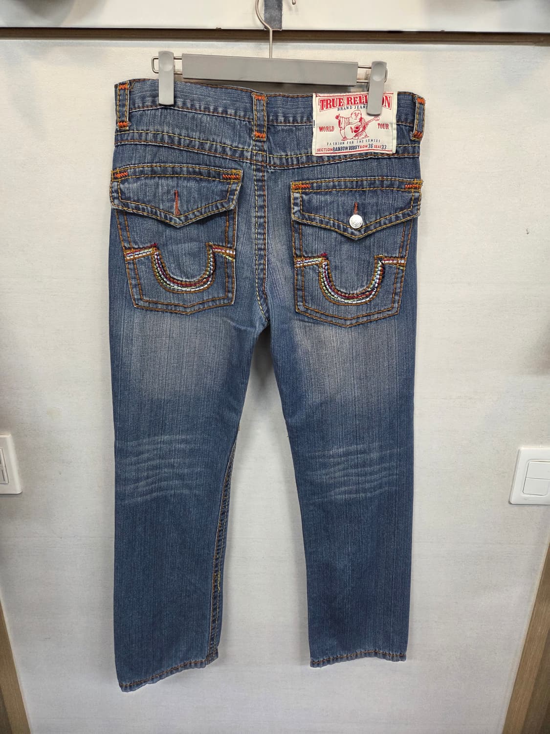 트루릴리전 빈티지 스티치 데님팬츠 34 상품이미지2