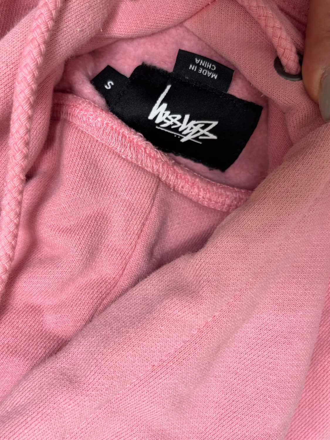 스투시딸기우유기모후드티 상품이미지2