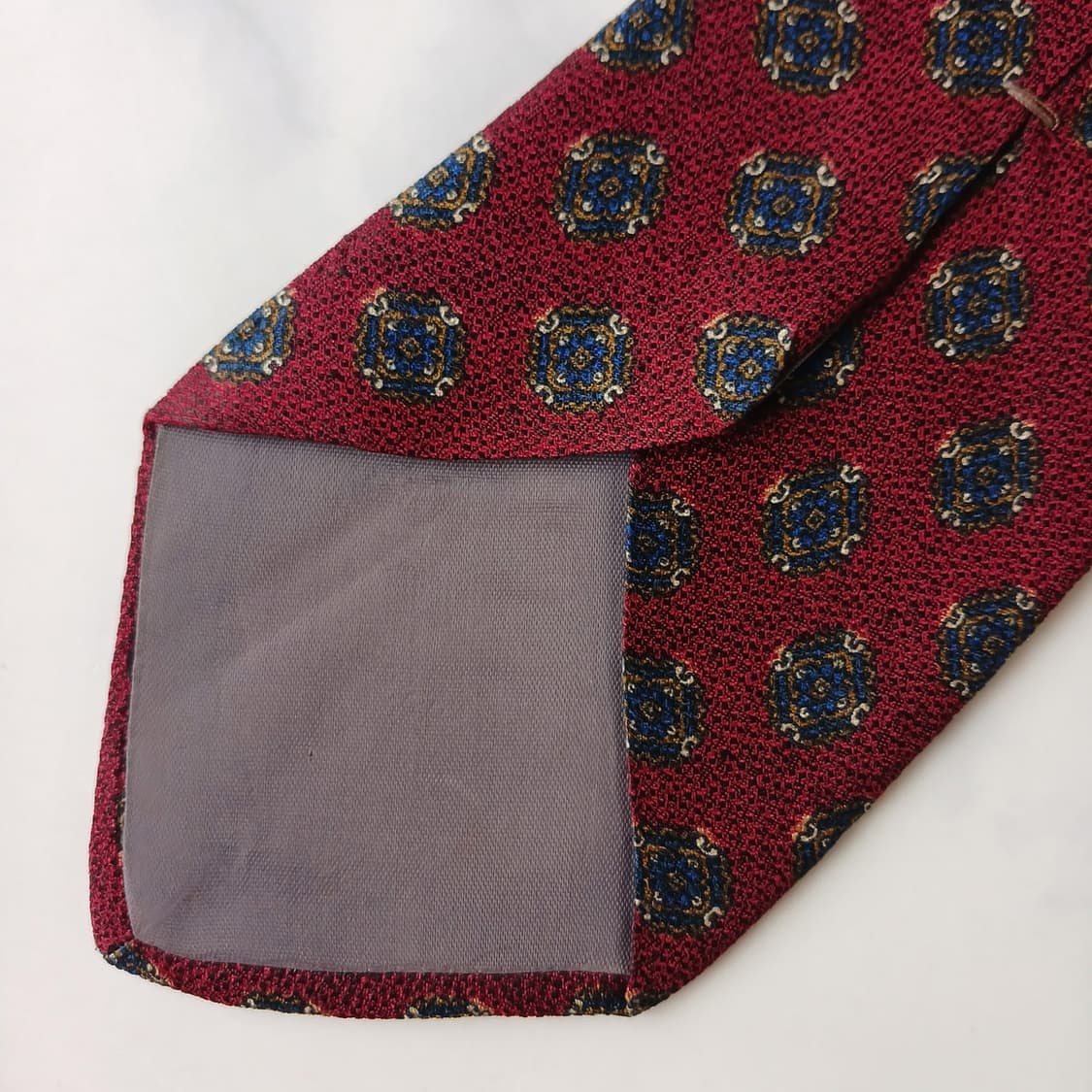 지방시 실크 와인 패턴 넥타이 9.1cm A+~A등급 E731 상품이미지7