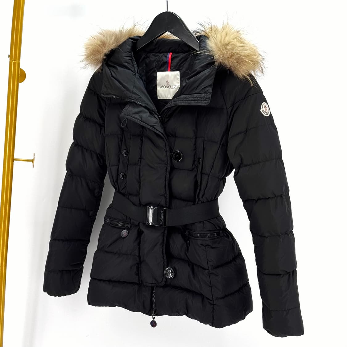 [0사이즈] 몽클레어 제네 여성 벨트 패딩 블랙 상품이미지2