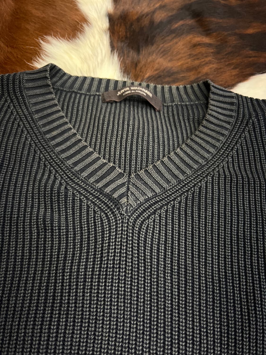 준야 와타나베 피그먼트 크롭 니트 상품이미지2