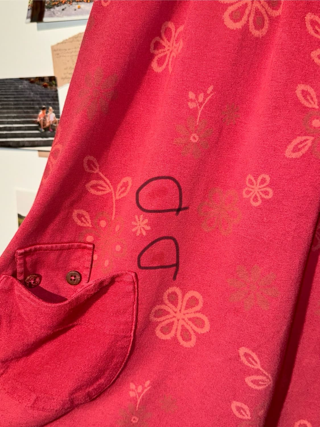 플라워 폴라 포켓 원피스 상품이미지7