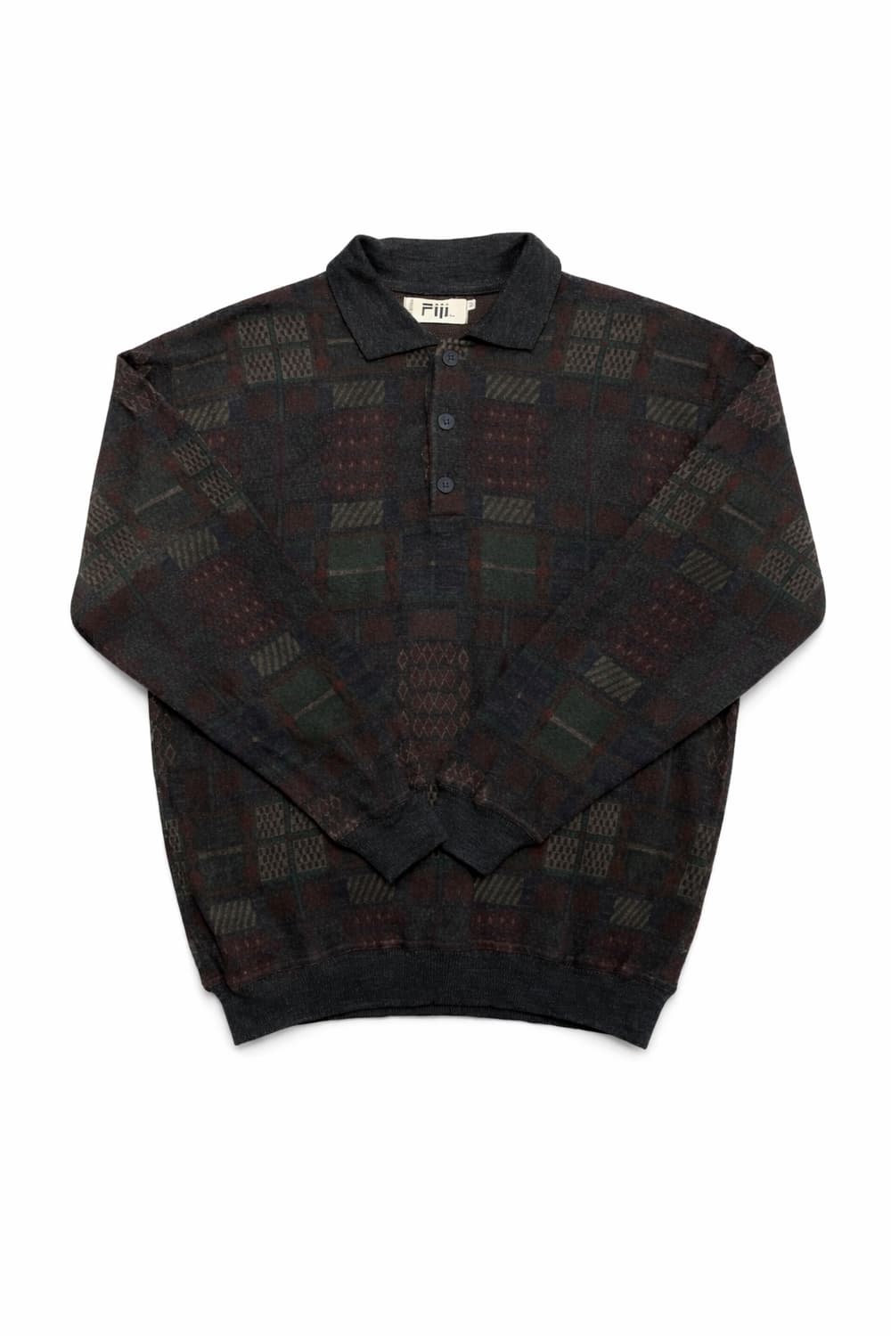 UK 80s~90s 영국 빈티지 에스닉 보헤미안 레트로 멀티 패턴 니트 상품이미지1