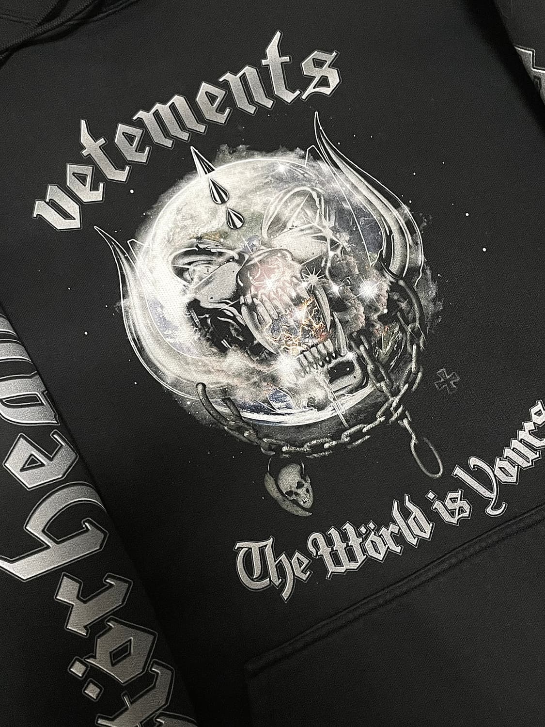 베트멍 모터헤드 오버핏 후드티 기모 M사이즈 상품이미지2